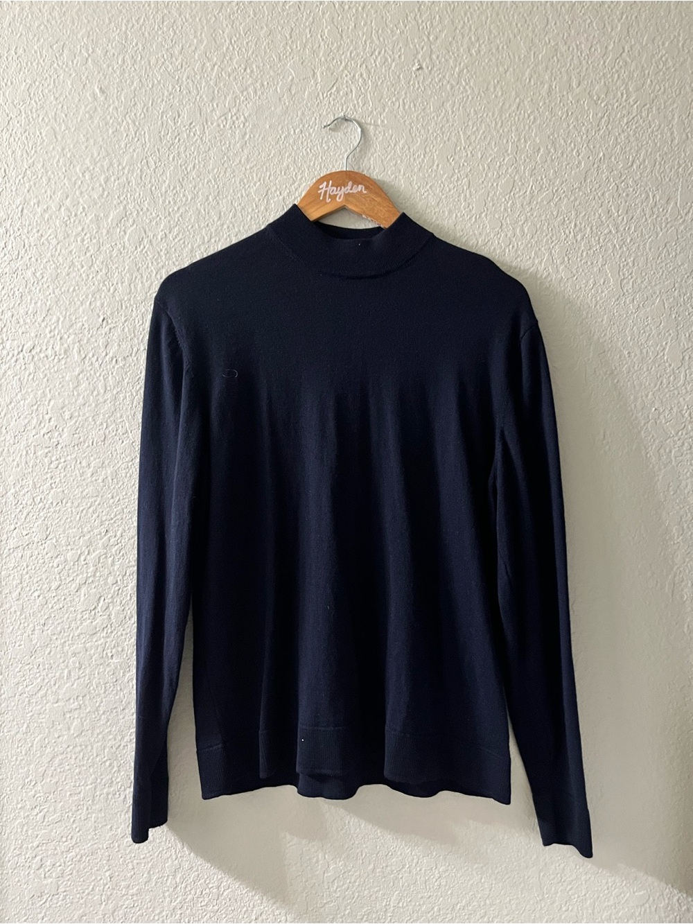 Murano Navy Turtleneck Sweater - Slim Knit